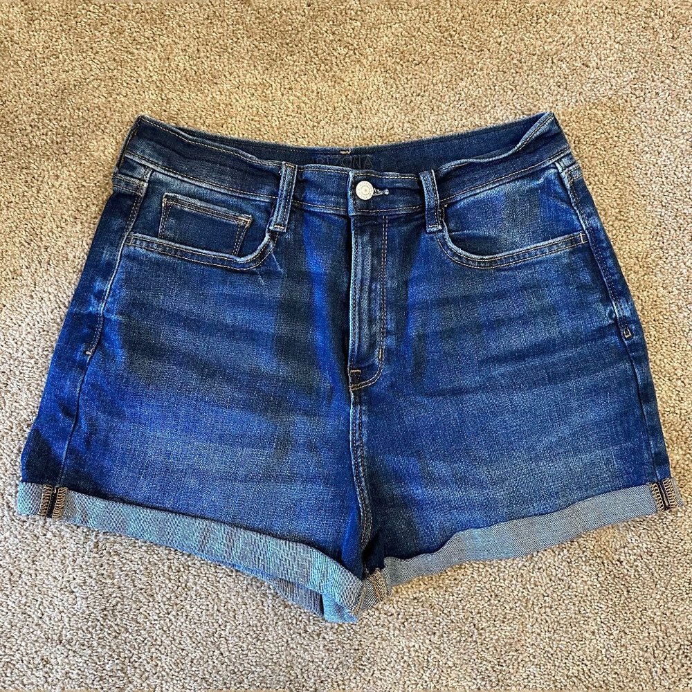 Hi-Rise Curvy Denim Shirts